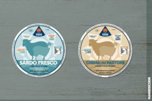 Logo Formaggi Fanari - etichette Sardo Fresco e Crema del Pastore