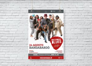 RocceRosse Blues - edizione 2018 - Poster Bandabardo